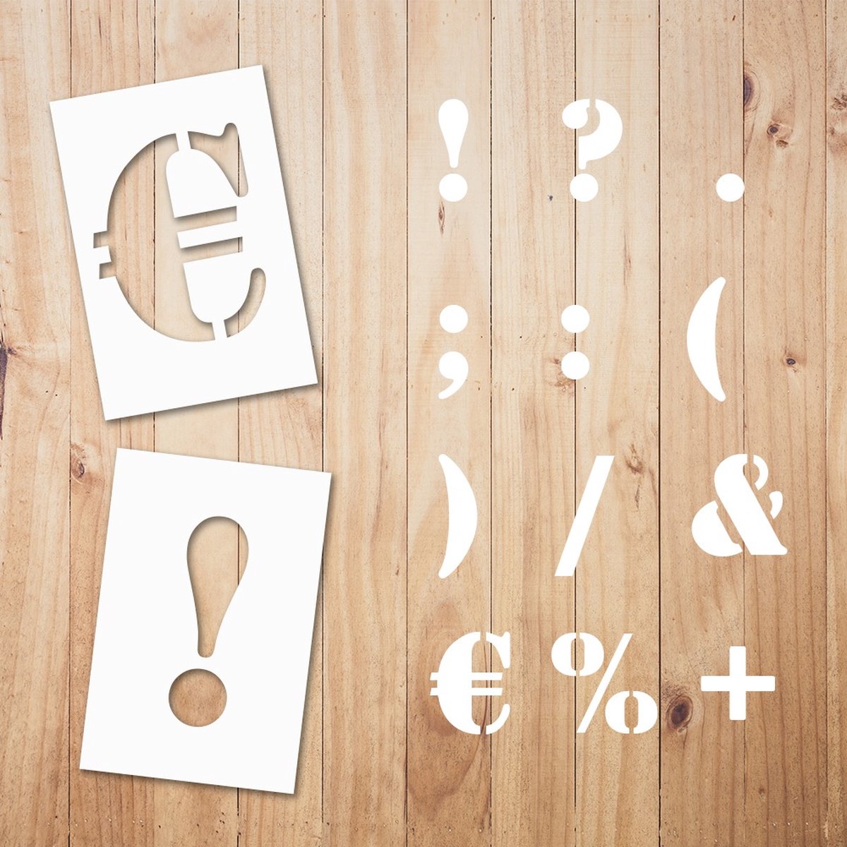 25 Mm Sjabloon Stencil Symbolen - Sjabloon letters - Sjablonen hobby volwassenen - Sjabloon alfabet