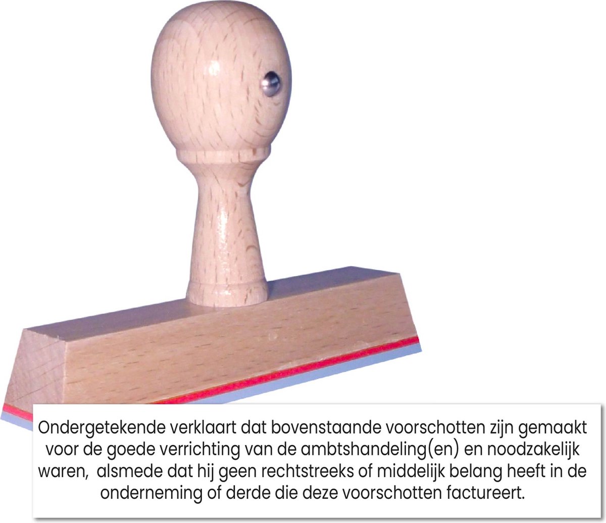 Houten Handstempel 100x20 Mm Deurwaarder - Stempels - Stempels volwassenen - Snelle Levering