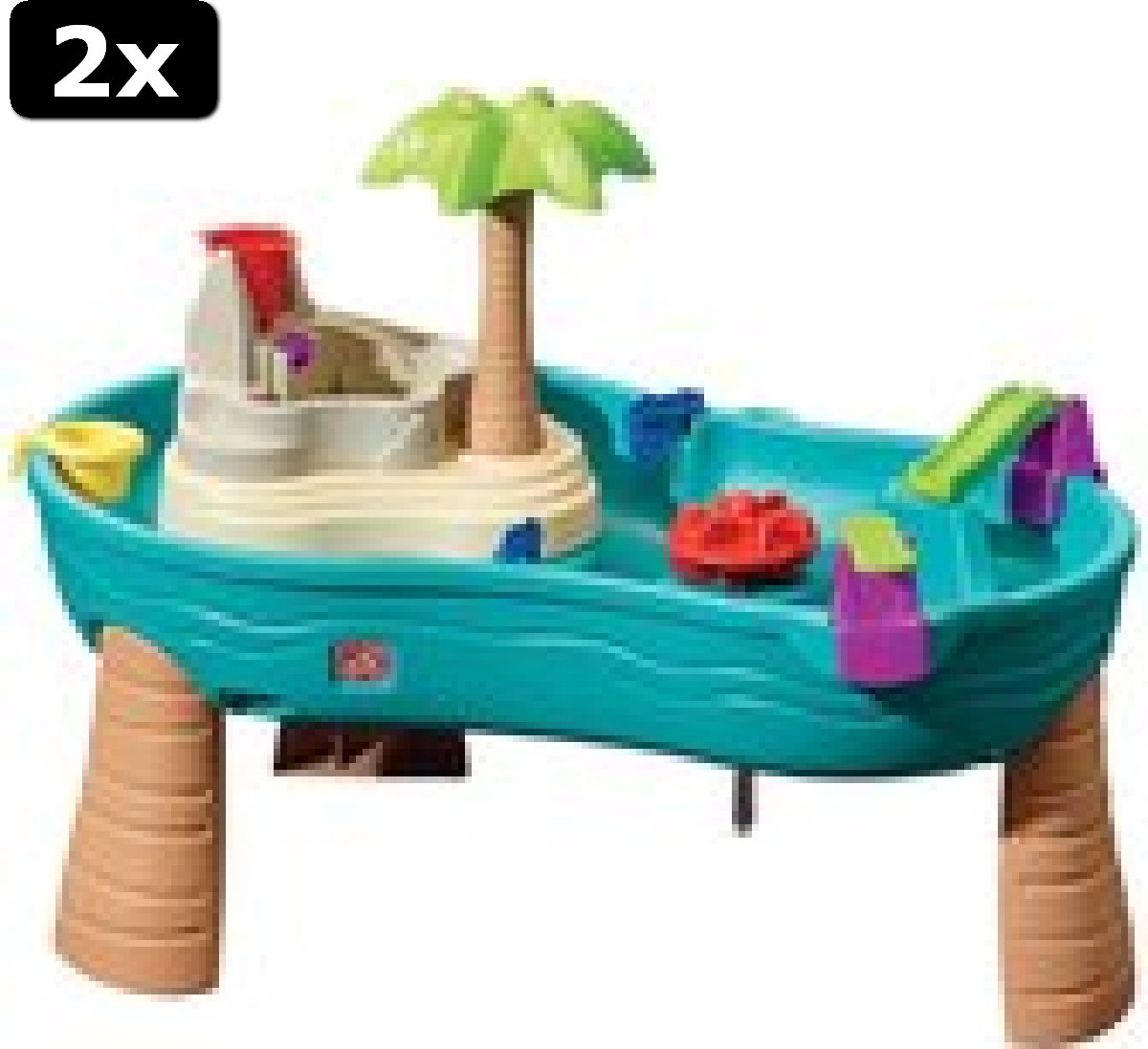 2x Step2 Splish Splash Watertafel - Met 10 accessoires - Waterspeelgoed voor kind - Activiteitentafel met water voor de tuin / buiten