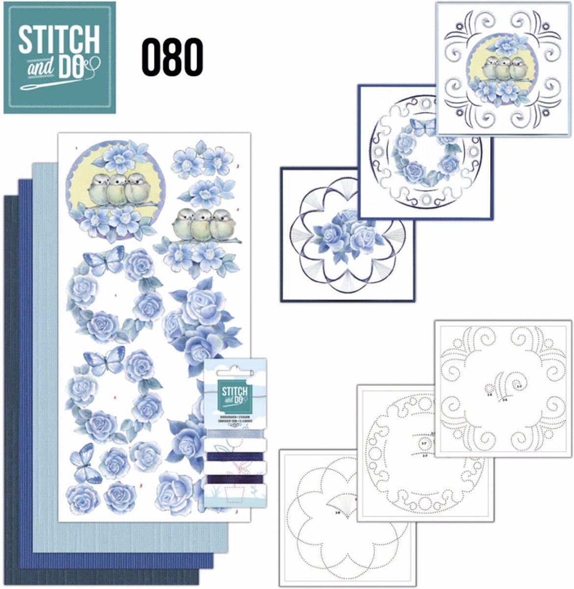 Stich and Do 80 - Vintage Bloemen