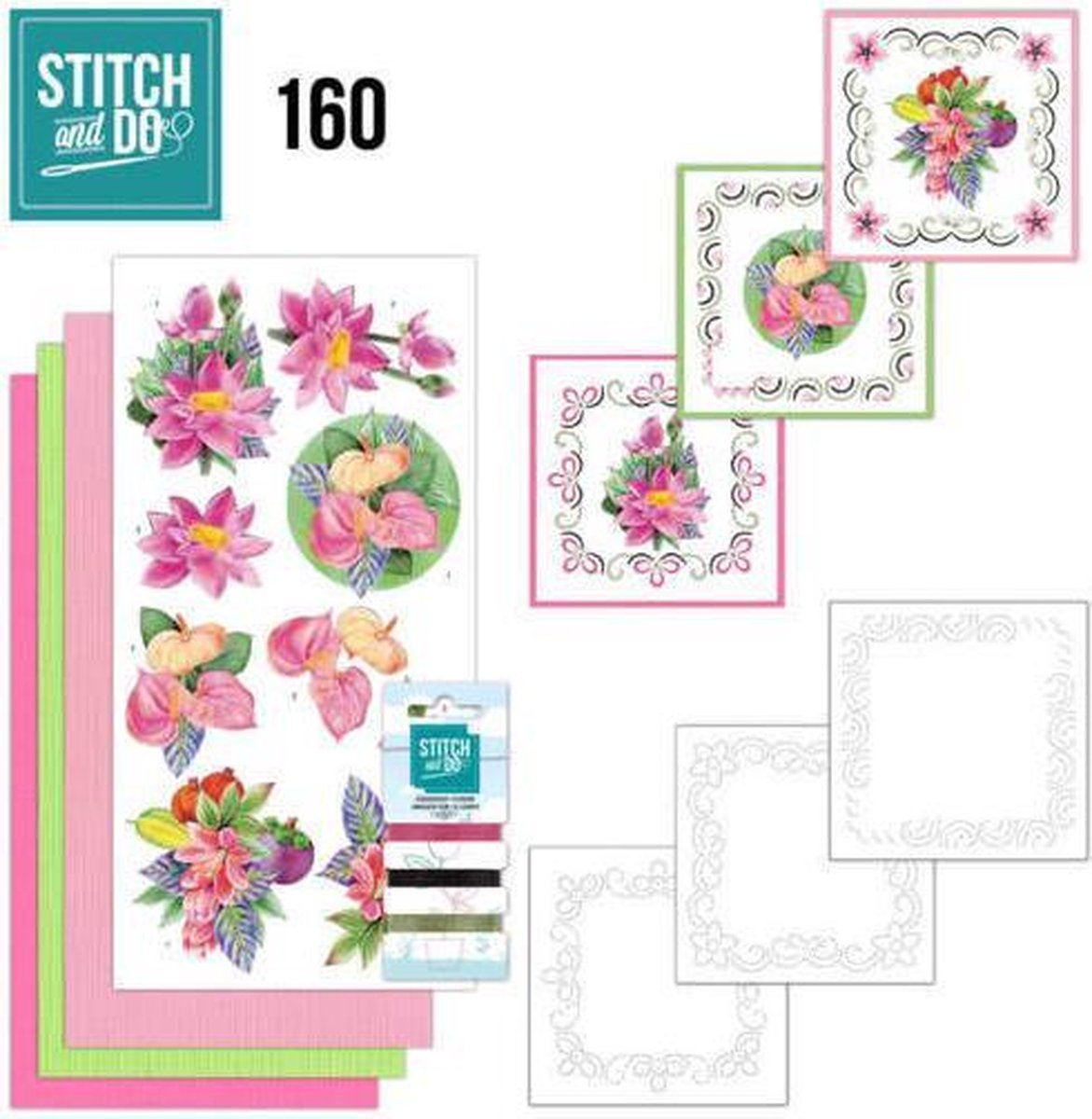 Stitch and Do 160 - Jeanines Art - Exotic Flowers