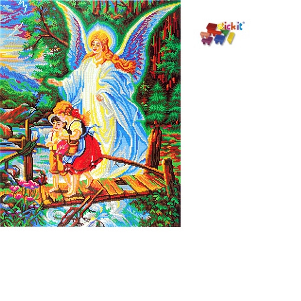 Stick-it Beschermengel, ca. 19.600 steentjes, verbindingsschijfjes, ophanghaakjes en heveltje