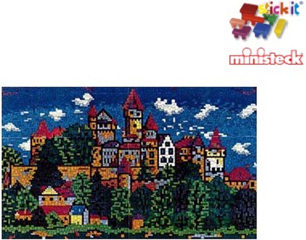 Stick-it Kasteel Braunfels (Hessen), ca. 6.200 steentjes, compatibel met Ministeck