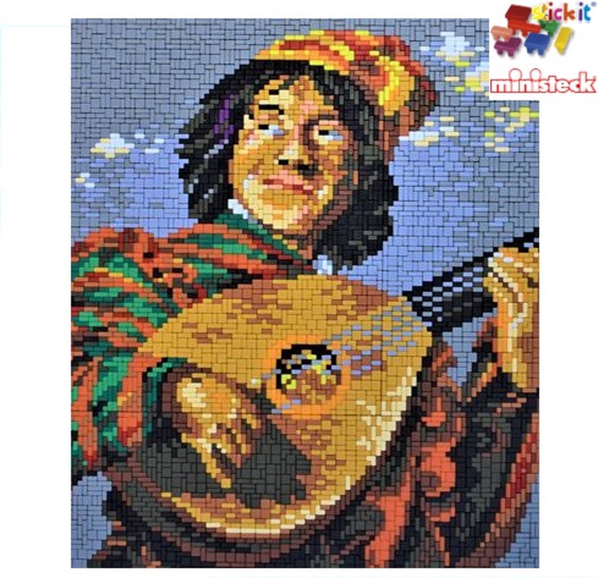 Stick-it Muzikant, ca. 5.400 steentjes, compatible met Ministeck