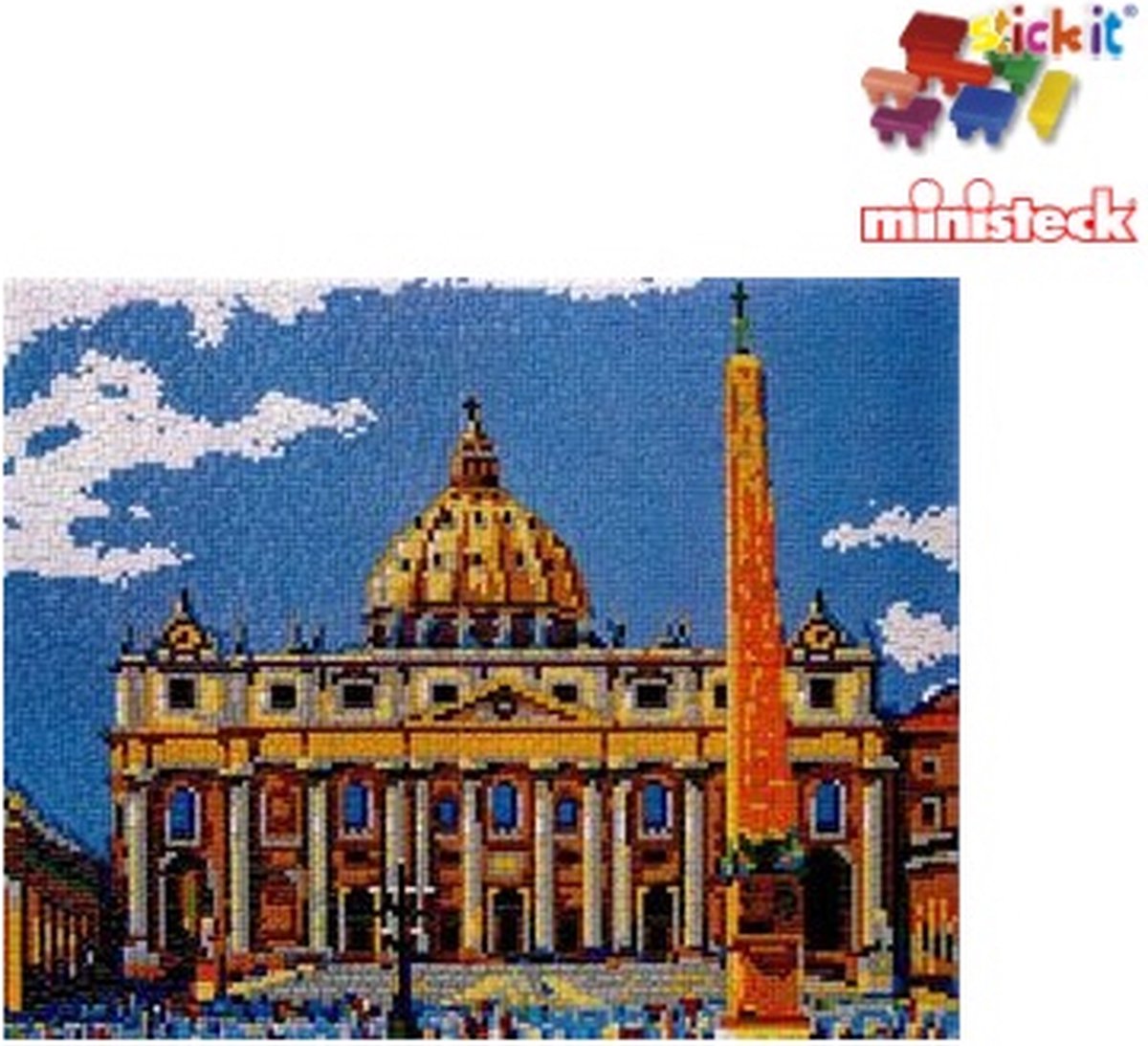 Stick-it Vaticaan, ca. 8.700 steentjes, compatibel met Ministeck