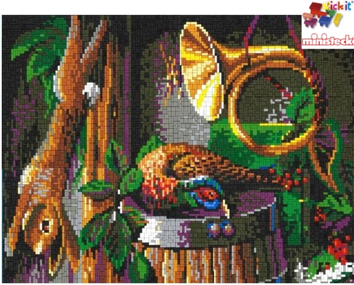 Stickit Stilleven Jacht, ca. 8.300 steentjes, compatible met Ministeck