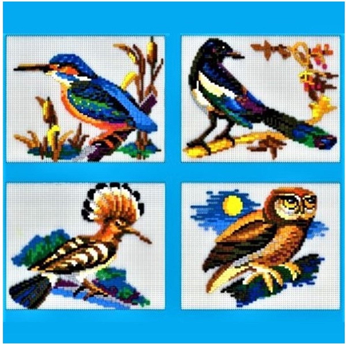 Stickit Vogels vier-in-1, ca. 4.500-delig