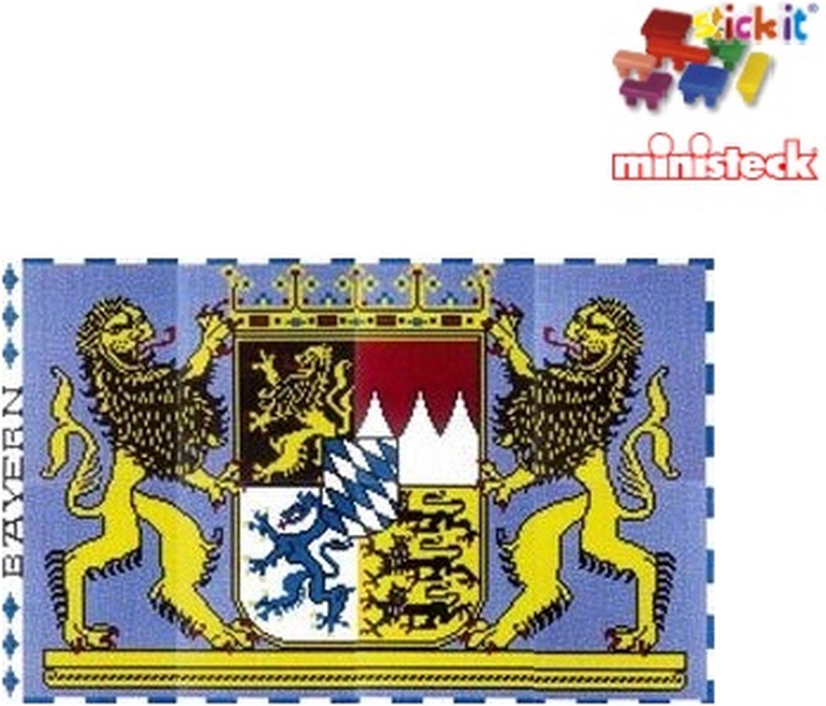 Stickit Wapen van de Beierse staat, compatibel met Ministeck