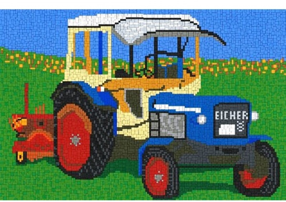 Stickit oldtimer tractor, ca. 7.700-delig