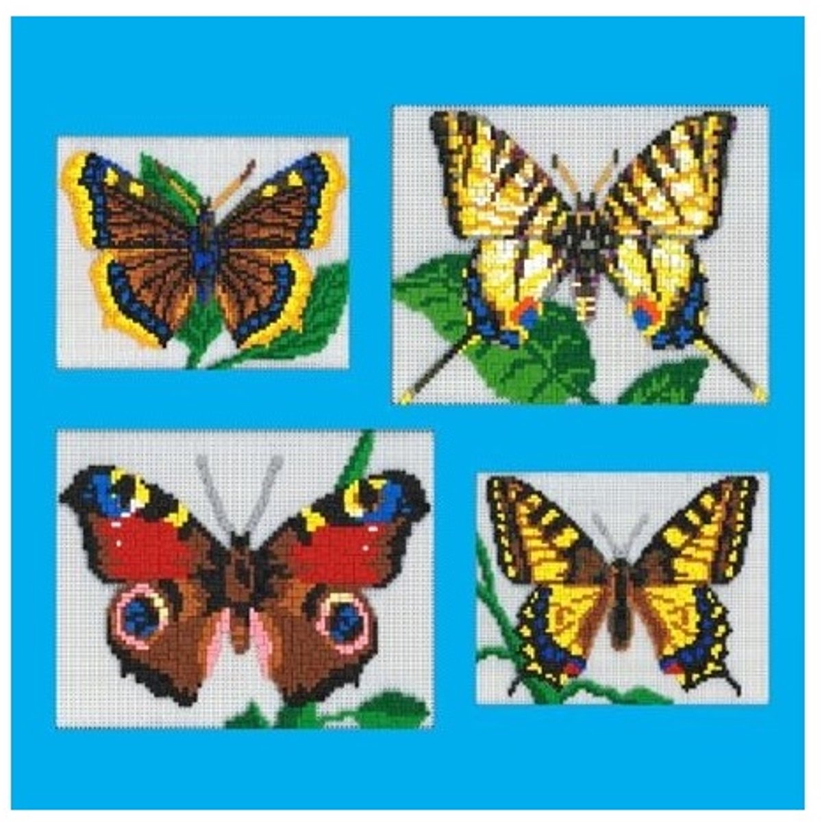 Stickit vlinders vier-in-een, ca. 3.400 stukjes