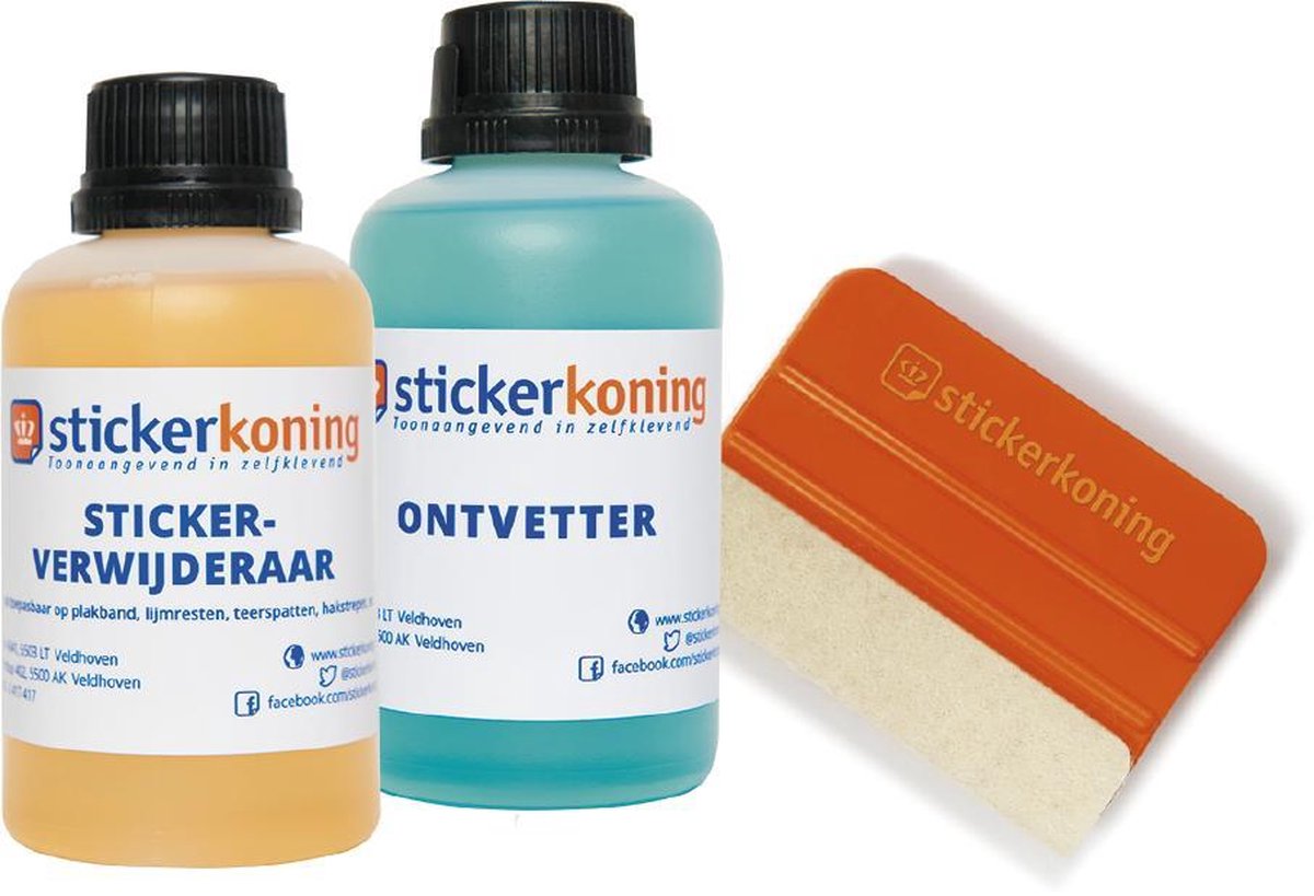 Stickerplakset - rakel, ontvetter en stickerverwijderaar