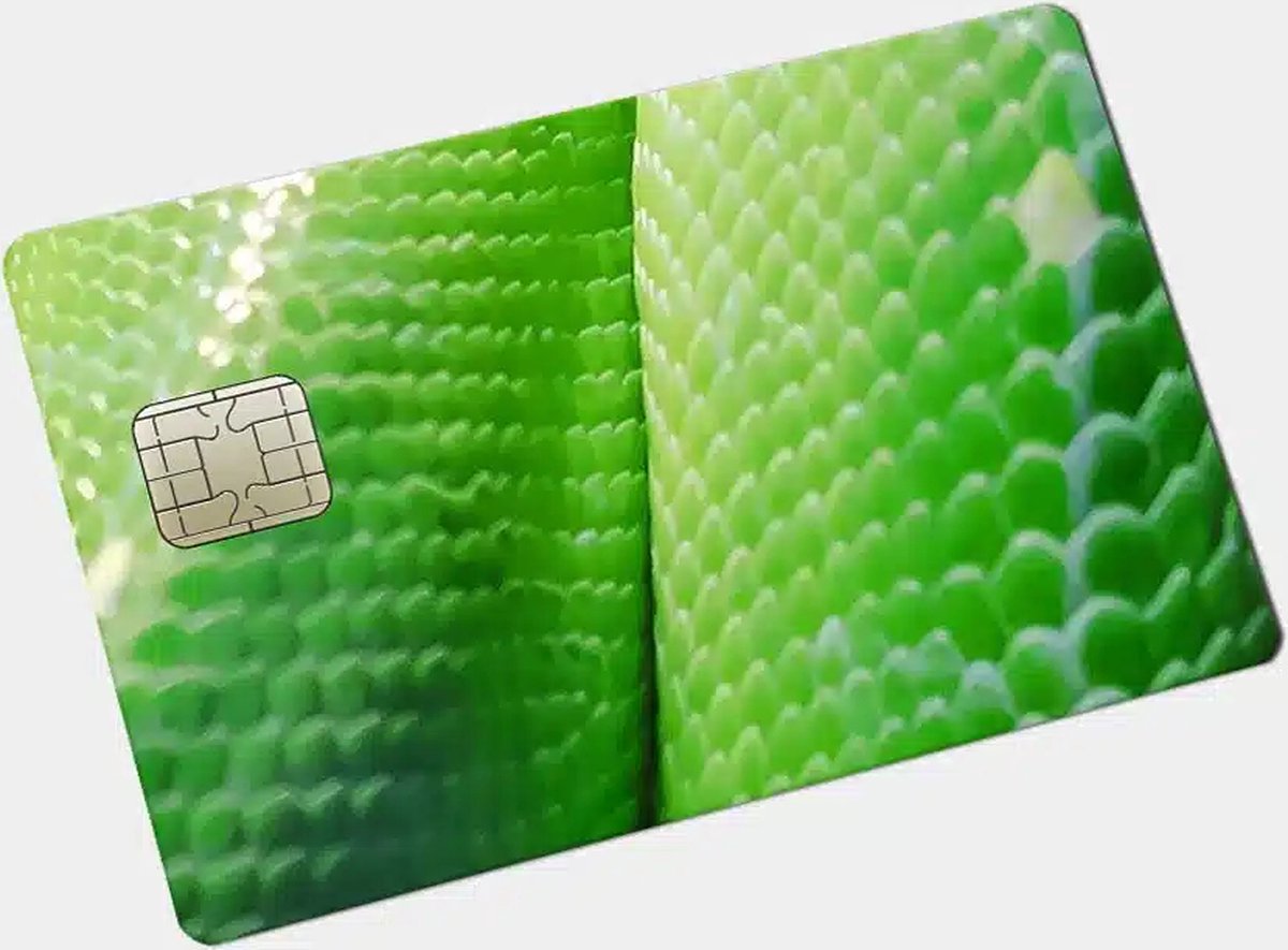 Pinpas Sticker Dierenhuid Felgroene Slang - Grote Chip