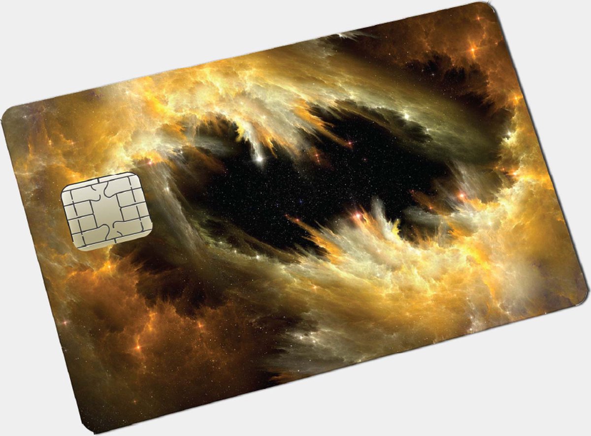 Pinpas Sticker Goud Zwart Galaxy - Grote Chip