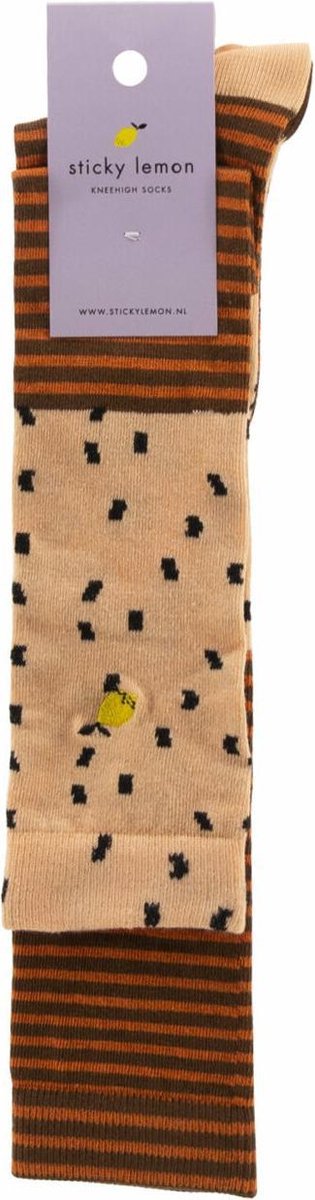 Sticky Lemon kniekousen sprinkles apricot orange