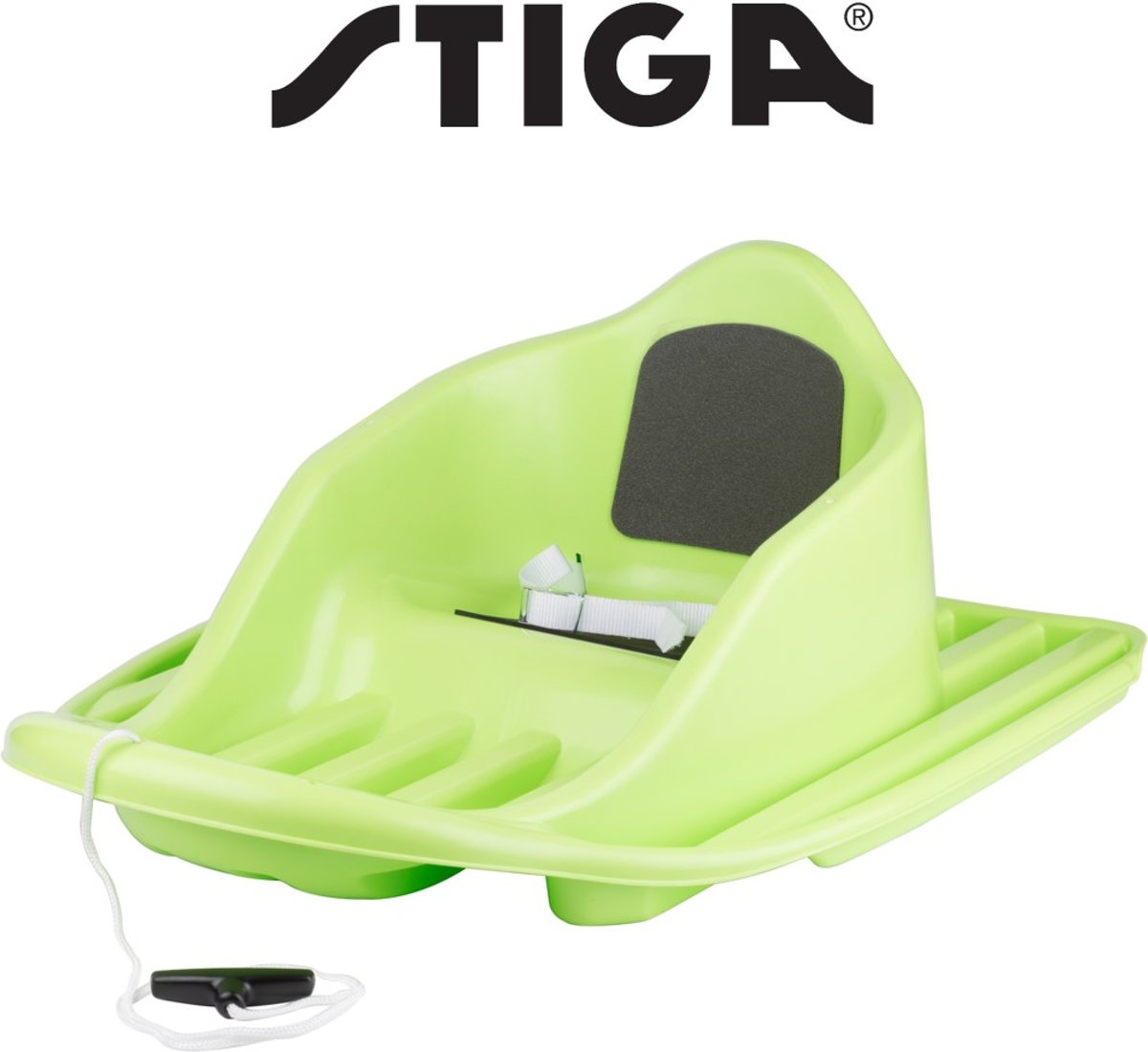 Babyslee – Plastic Baby Slee – Kunststof Sleetje voor Baby & Peuter – Stiga BabyCruiser – Lime Groen