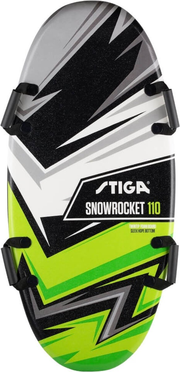 Stiga - Snowrocket Speed 110 Groen - 110cm - Sneeuw board /Foam Slee / Sneeuw mat/ Sneeuw Matrax