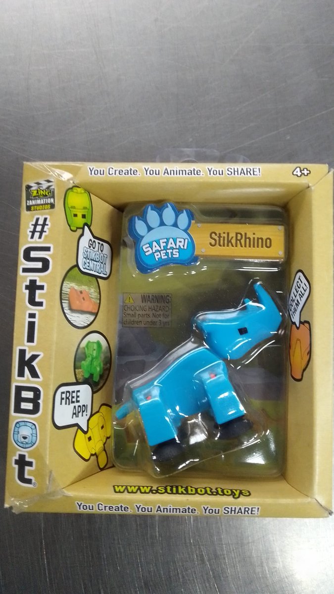 STIKBOT STIKRHINO BLAUW