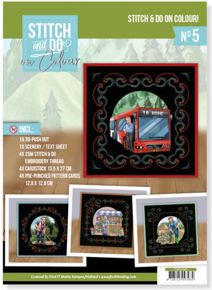 Nr. 005 Big Guys Professions- Stitch and Do On Colour