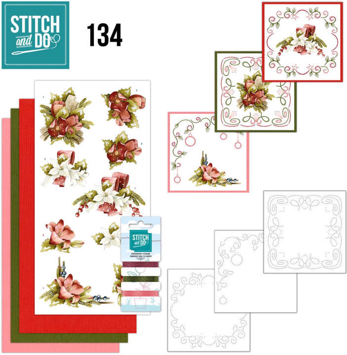 Nr. 134 A Touch of Christmas by Precious Marieke voor Stitch and Do