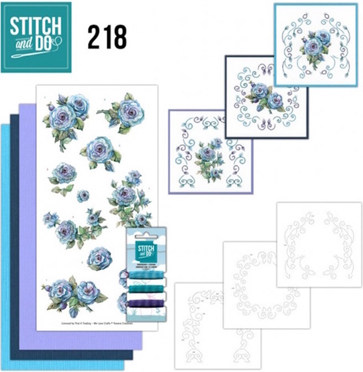 Stitch and Do 218 Blooming Blue