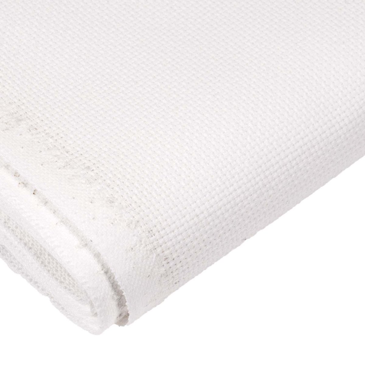 Aida borduurstof 18 count wit - coupon van 40 x 40 cm