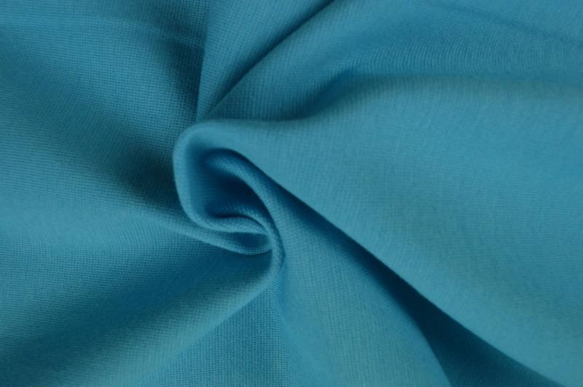 Boordstof - Aqua blauw - 10 meter