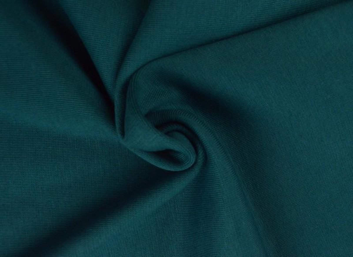 Boordstof - Donker petrol - 10 meter