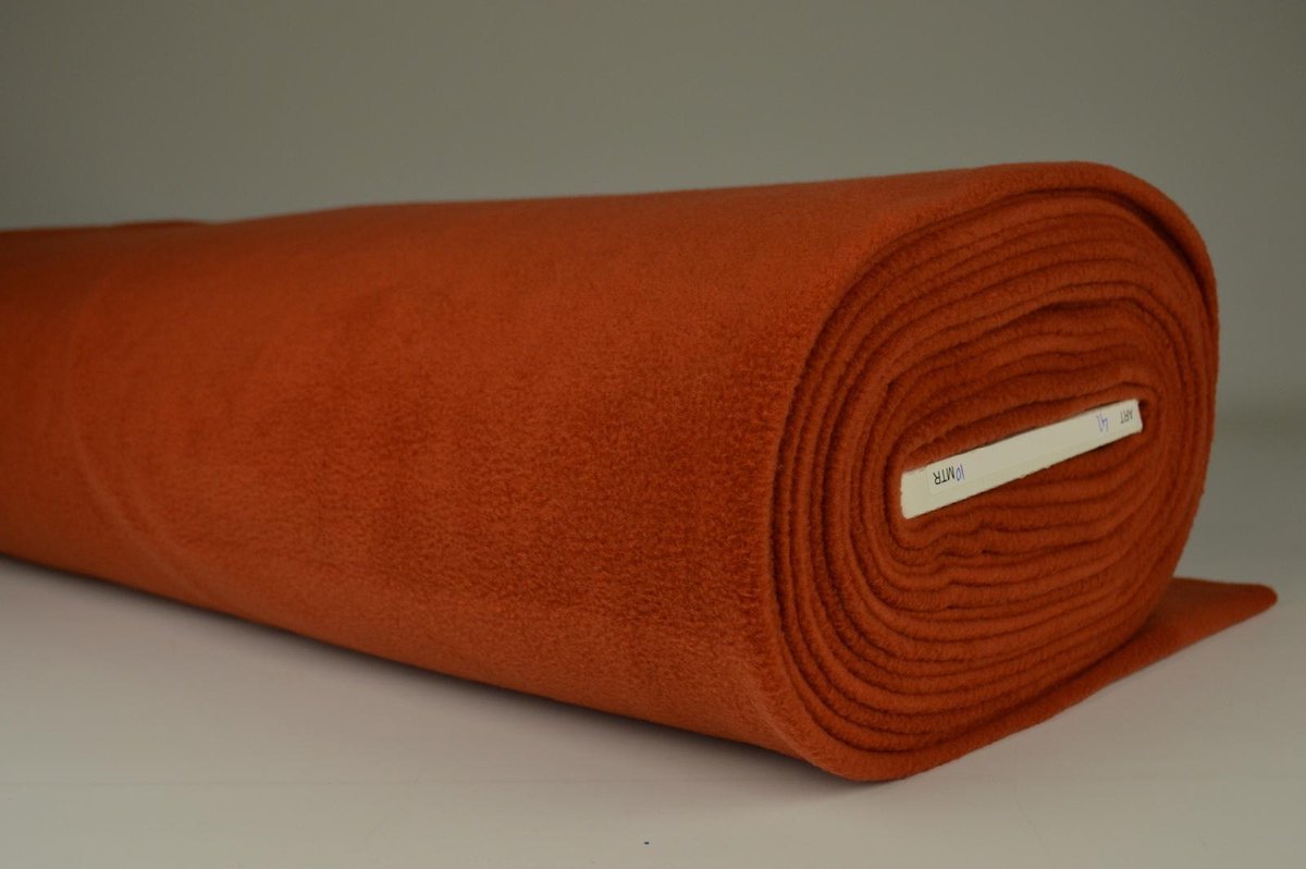 Fleece stof - Koper - 10 meter