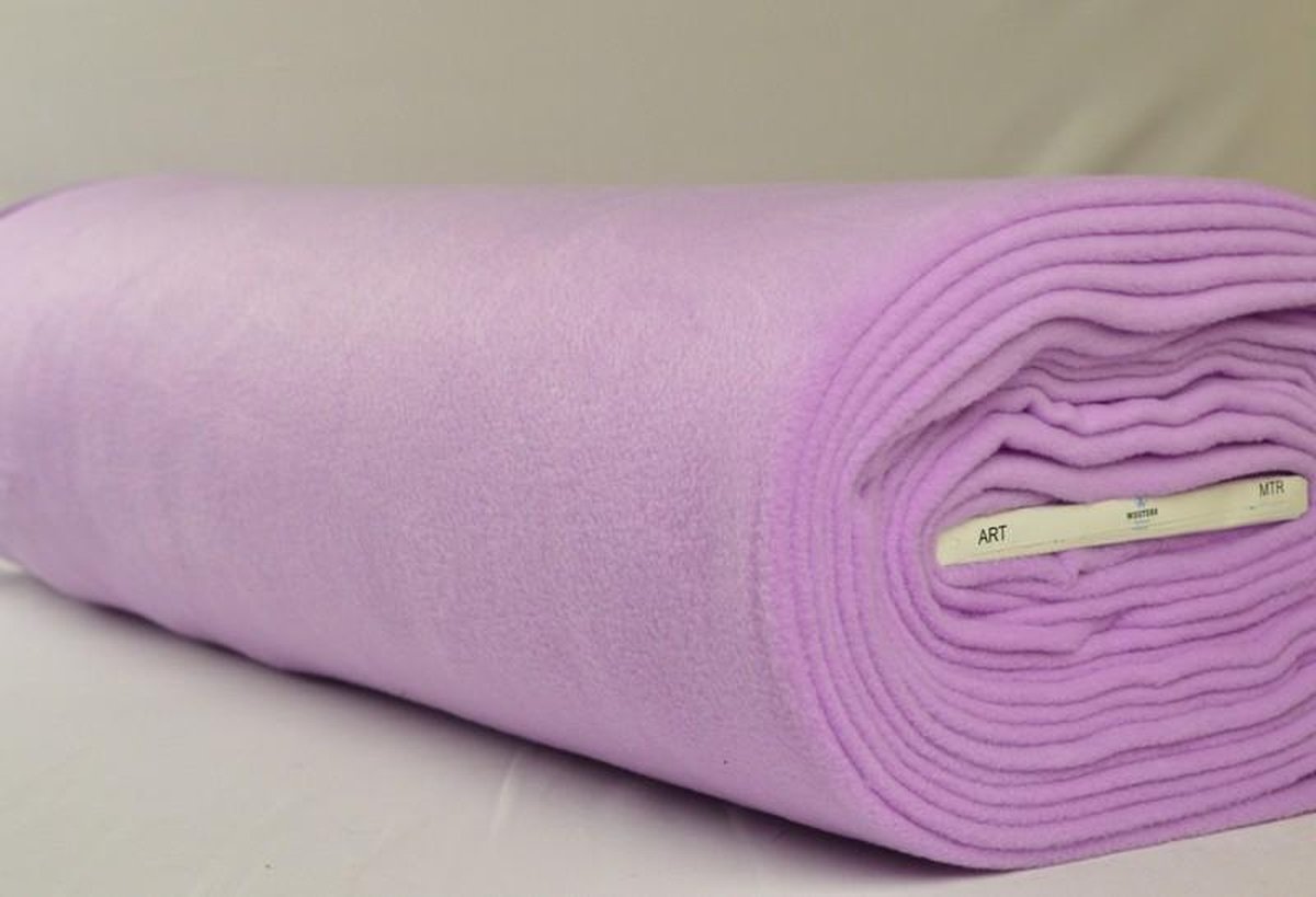 Fleece stof - Lila - 10 meter