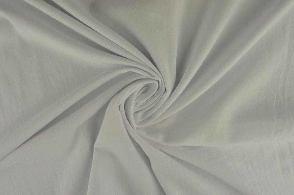 Gewassen katoen stof - Wit - 30 meter