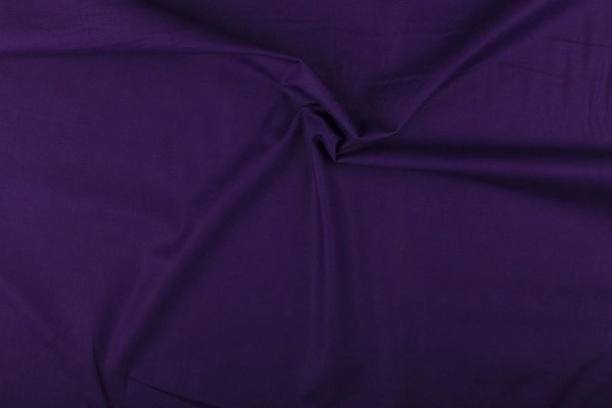Katoen stof - Paars - 10 meter