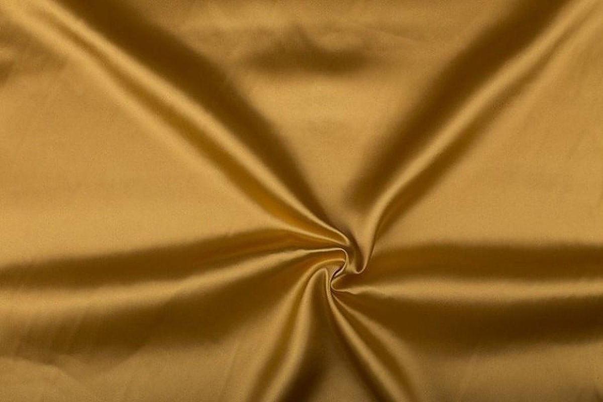 Satijn stof - Camelbruin - 50 meter