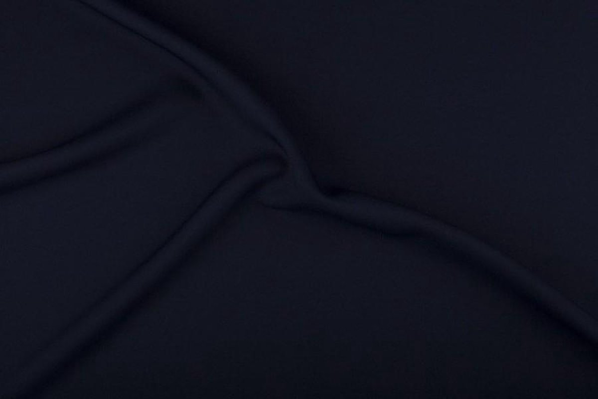 Texture/Polyester stof - Marineblauw - 50 meter