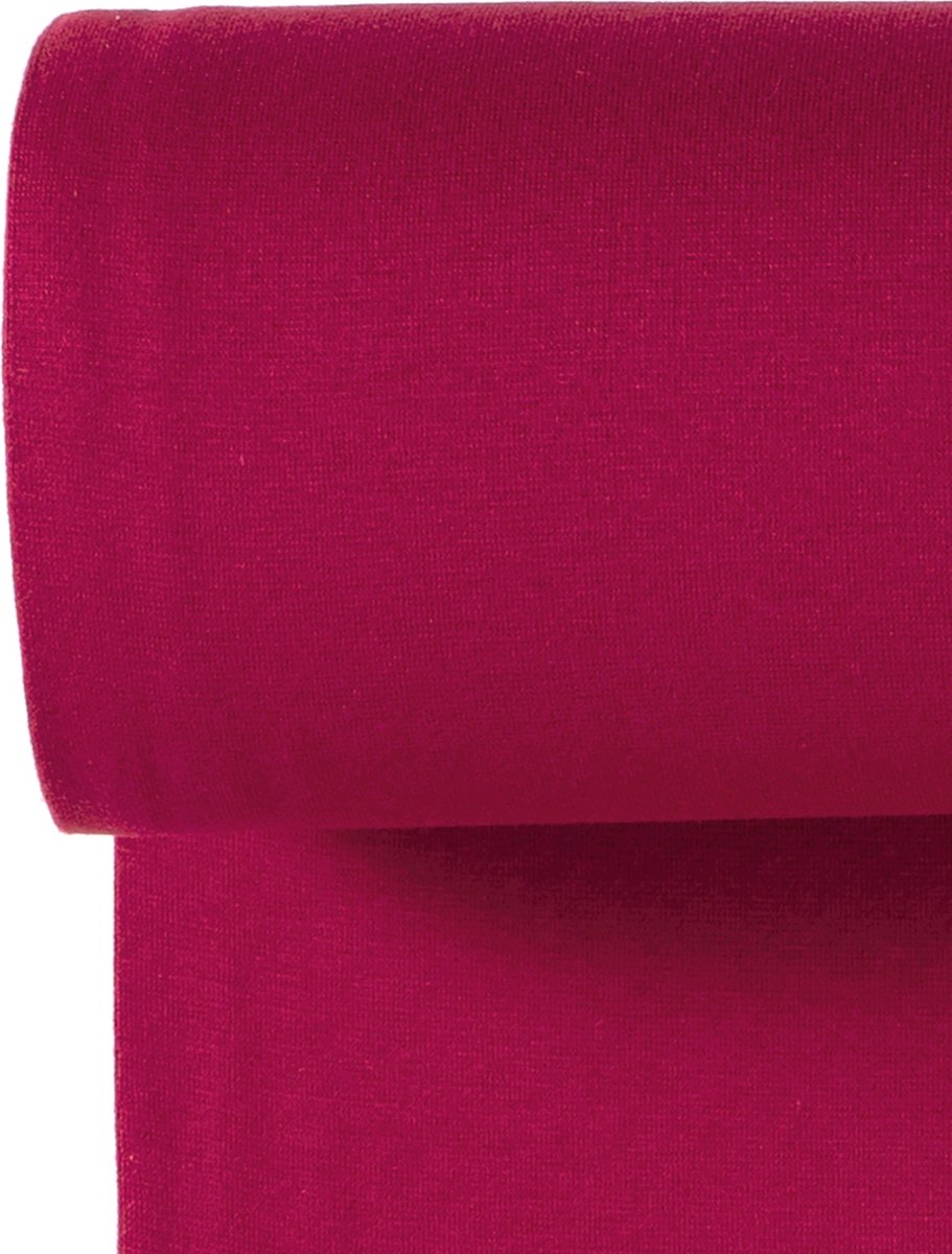 Boordstof Standaard Effen - Framboos 016 - 1 Meter
