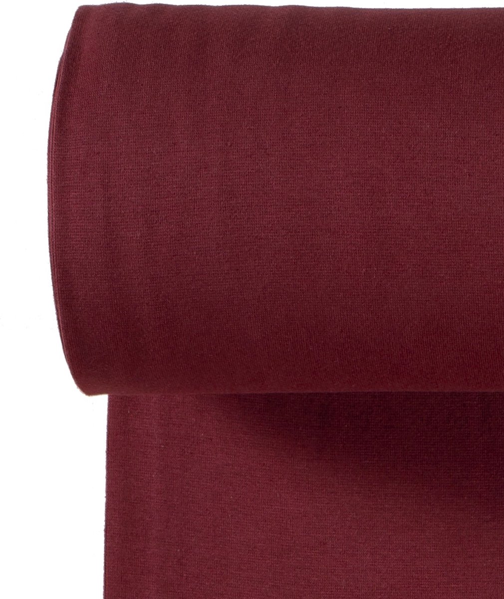 Boordstof Standaard Effen - Kersen Rood 019 - 1 Meter