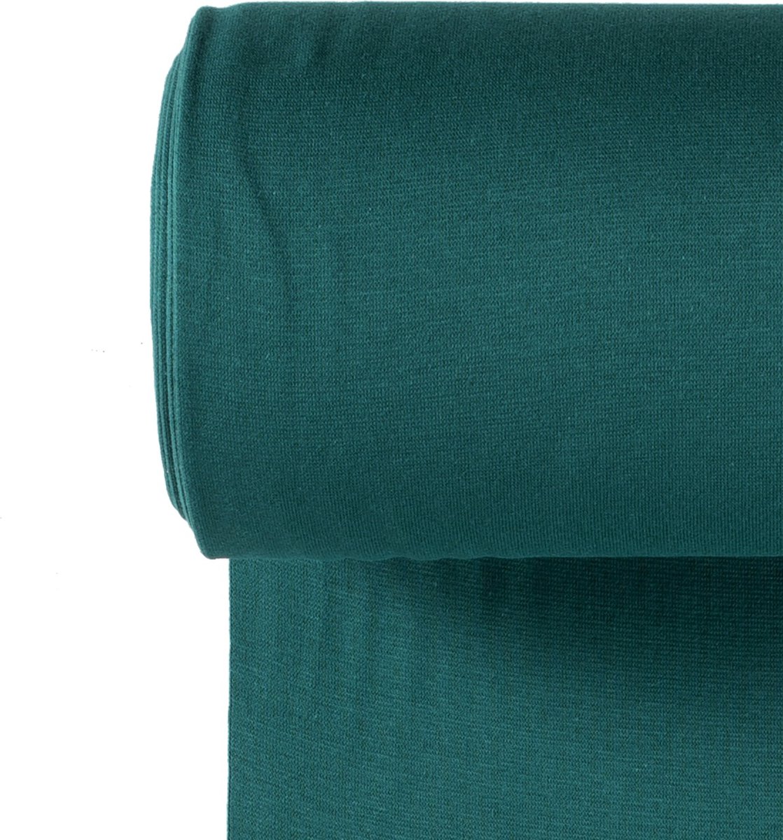 Boordstof Standaard Effen - Petrol 124 - 1 Meter