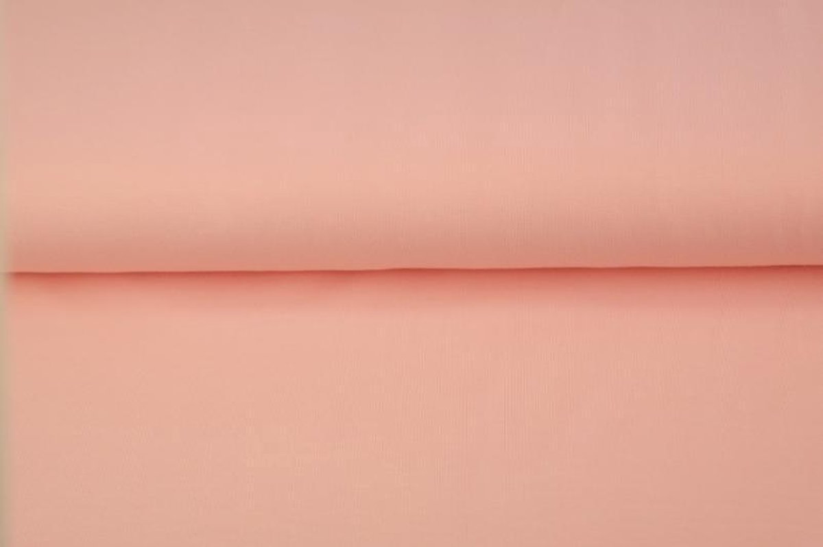 Boordstof Uni - Zalm Roze - 1 meter