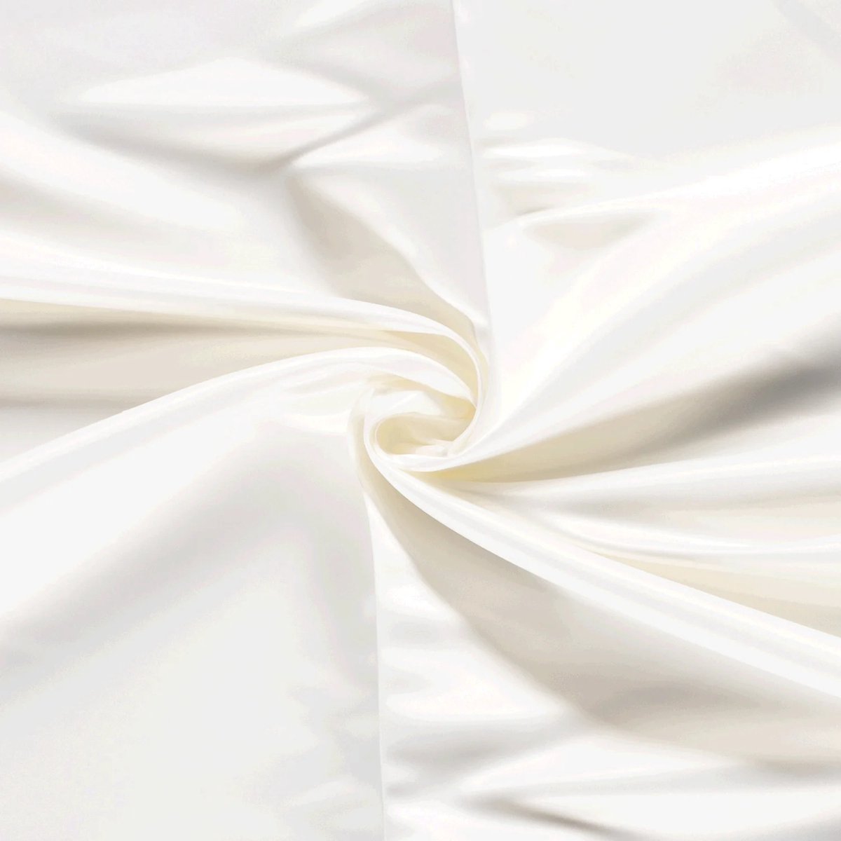 Satijn Duchesse Stof Effen - Gebroken Wit 051 - 1 Meter