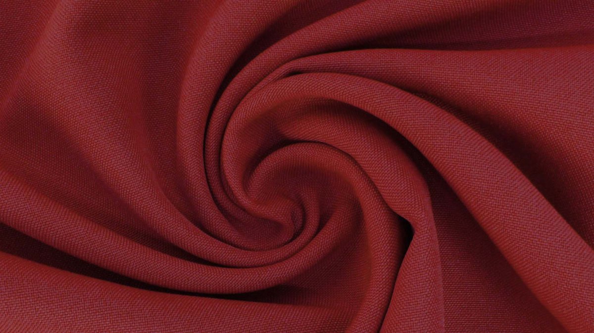 Texturé / Burlington Stof Uni - Bordeaux Rood 718 - 1 Meter
