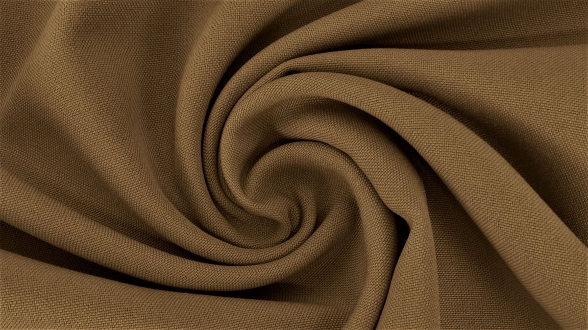 Texturé / Burlington Stof Uni - Bruin 54 - 1 Meter