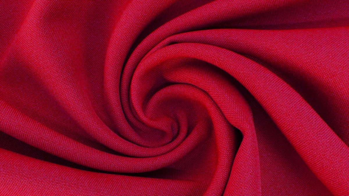 Texturé / Burlington Stof Uni - Donker Rood 116 - 1 Meter