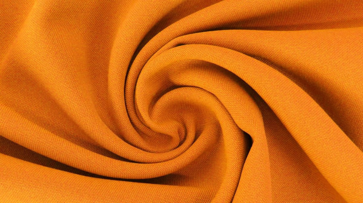 Texturé / Burlington Stof Uni - Oranje 38 - 1 Meter