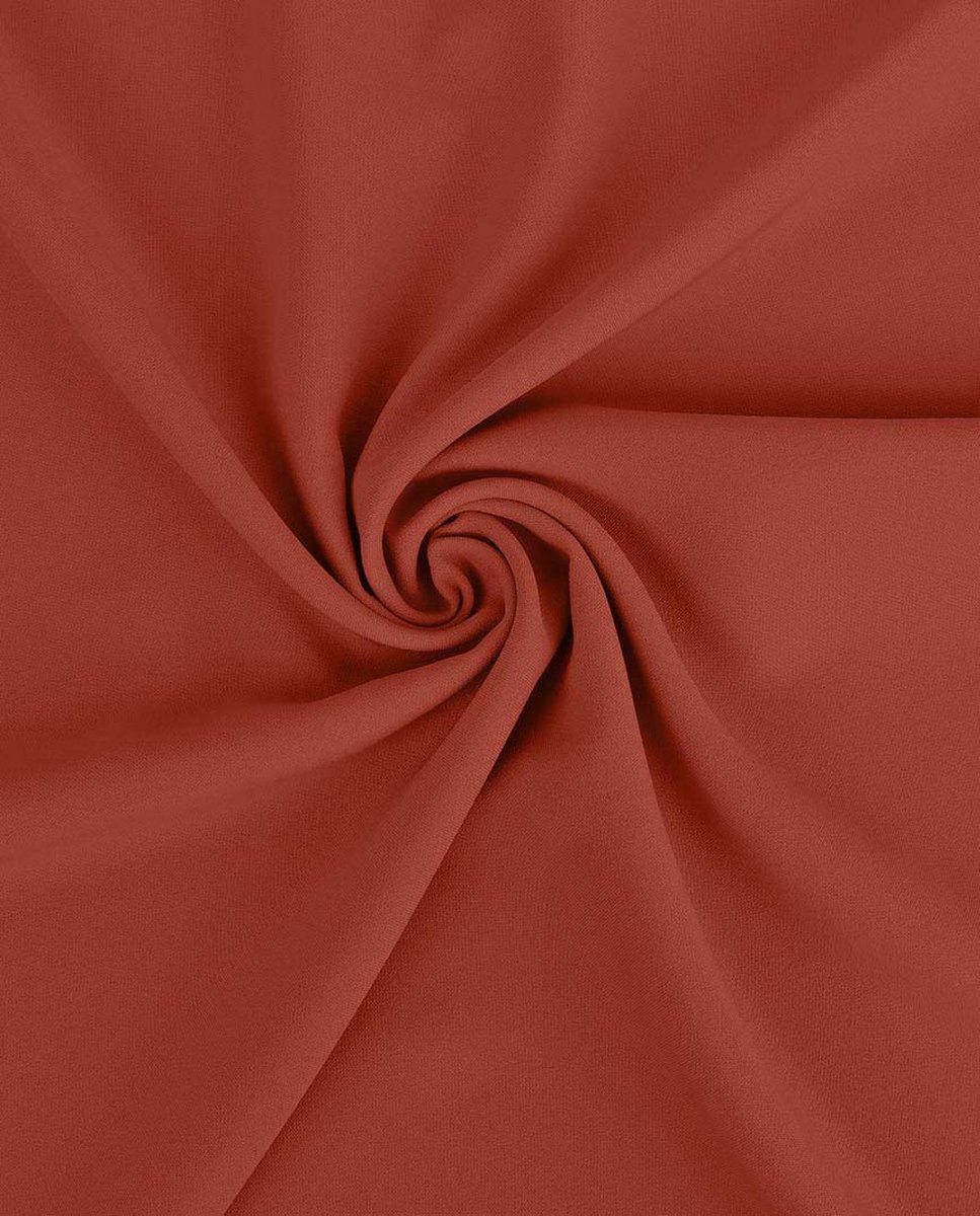 Texturé / Burlington Stof Uni - Steenrood 1538 - 1 Meter