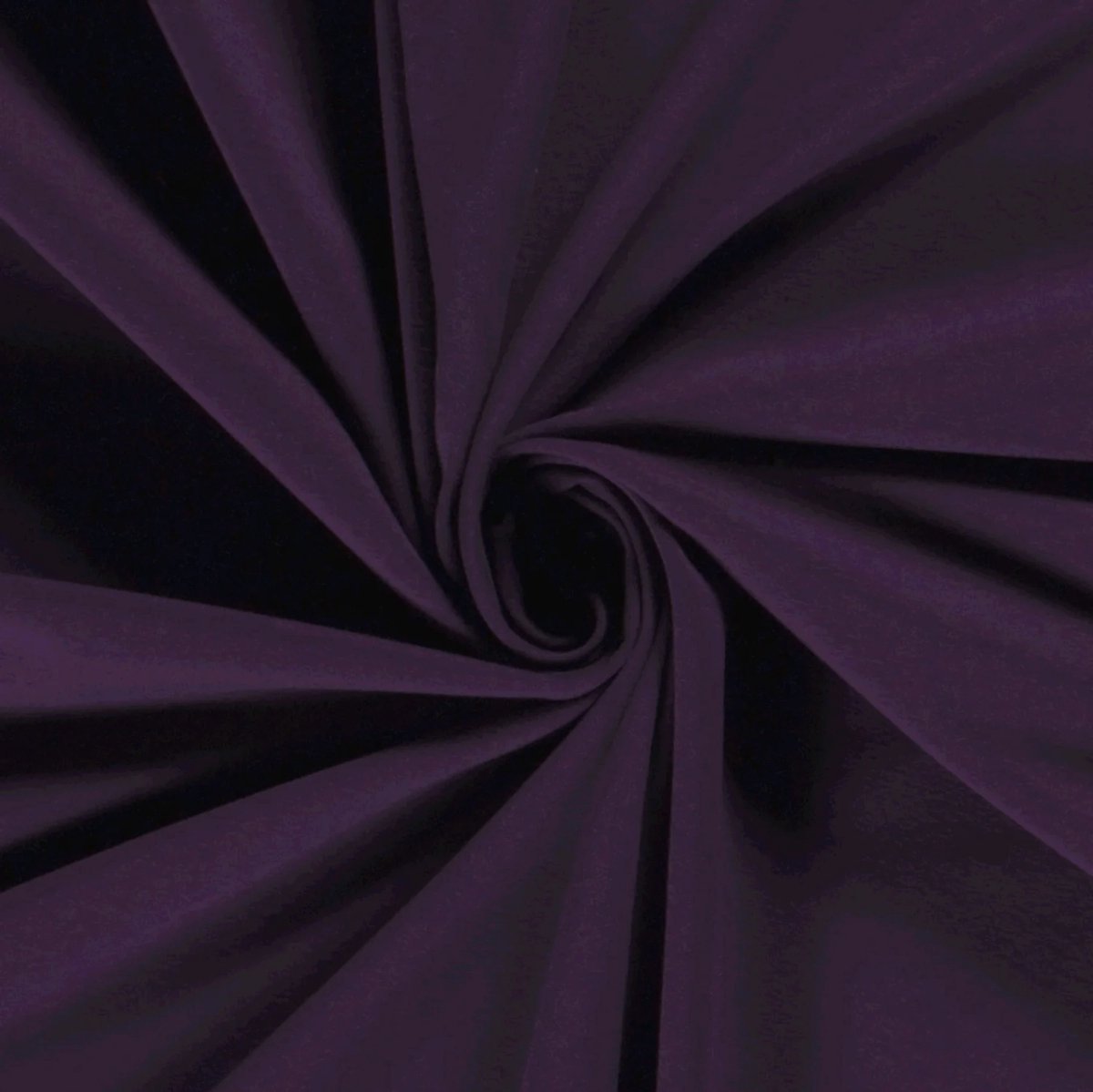 Tricot / Jersey Stof Uni - Aubergine Paars 144 - 1 Meter