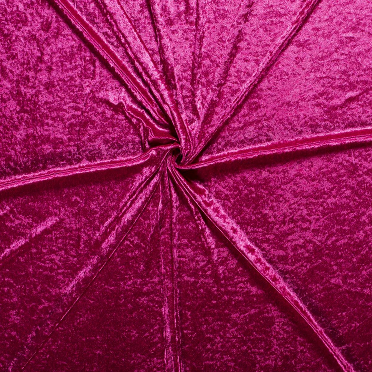 Velours de Panne / Crushed Velvet Stof - Fuchsia 017 - 1 Meter