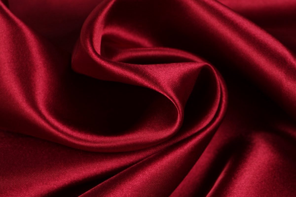 Satijn stof - 150cm breed - Wijnrood - 50 meter