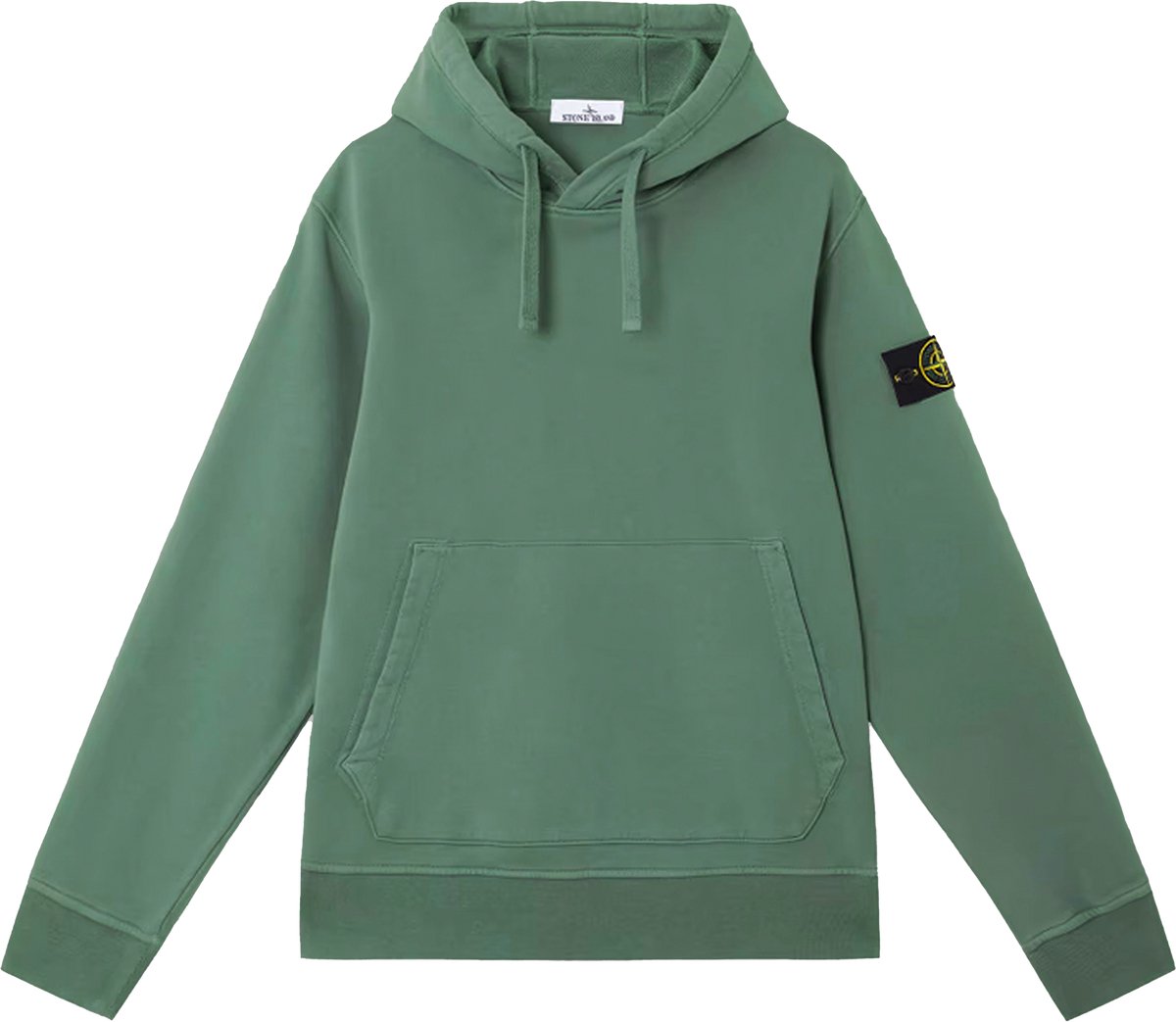 Stone Island Felpa Hoodie Sage Green.