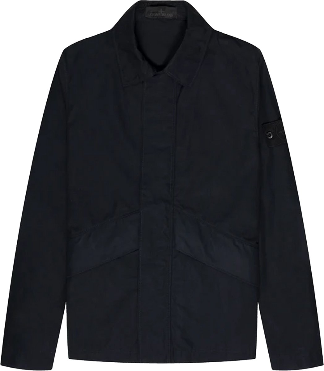 Stone Island Ghost Overshirt Jacket Zwart.