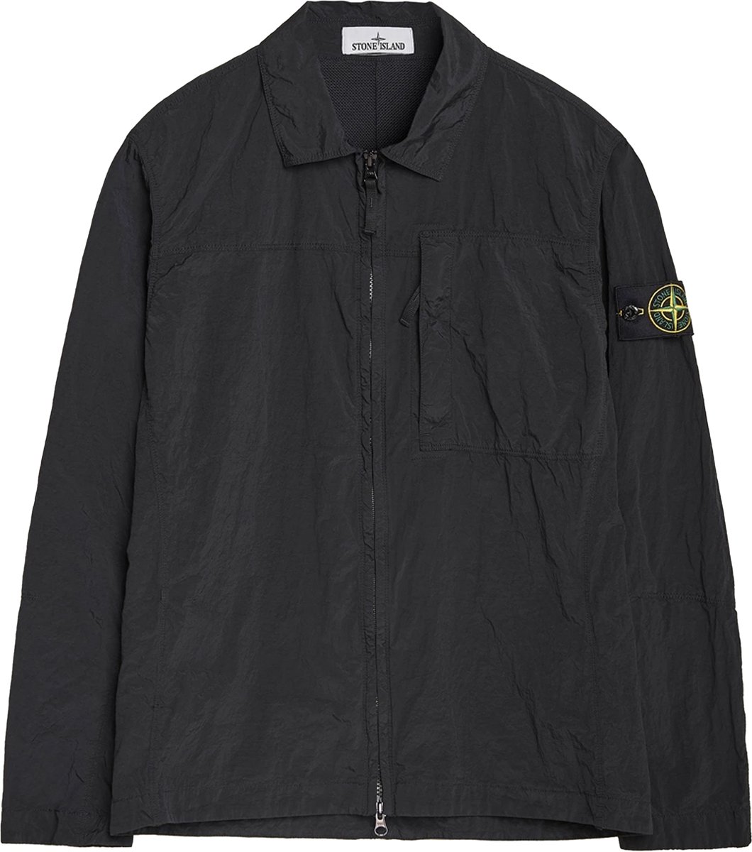 Stone Island Nylon Overshirt Grijs.