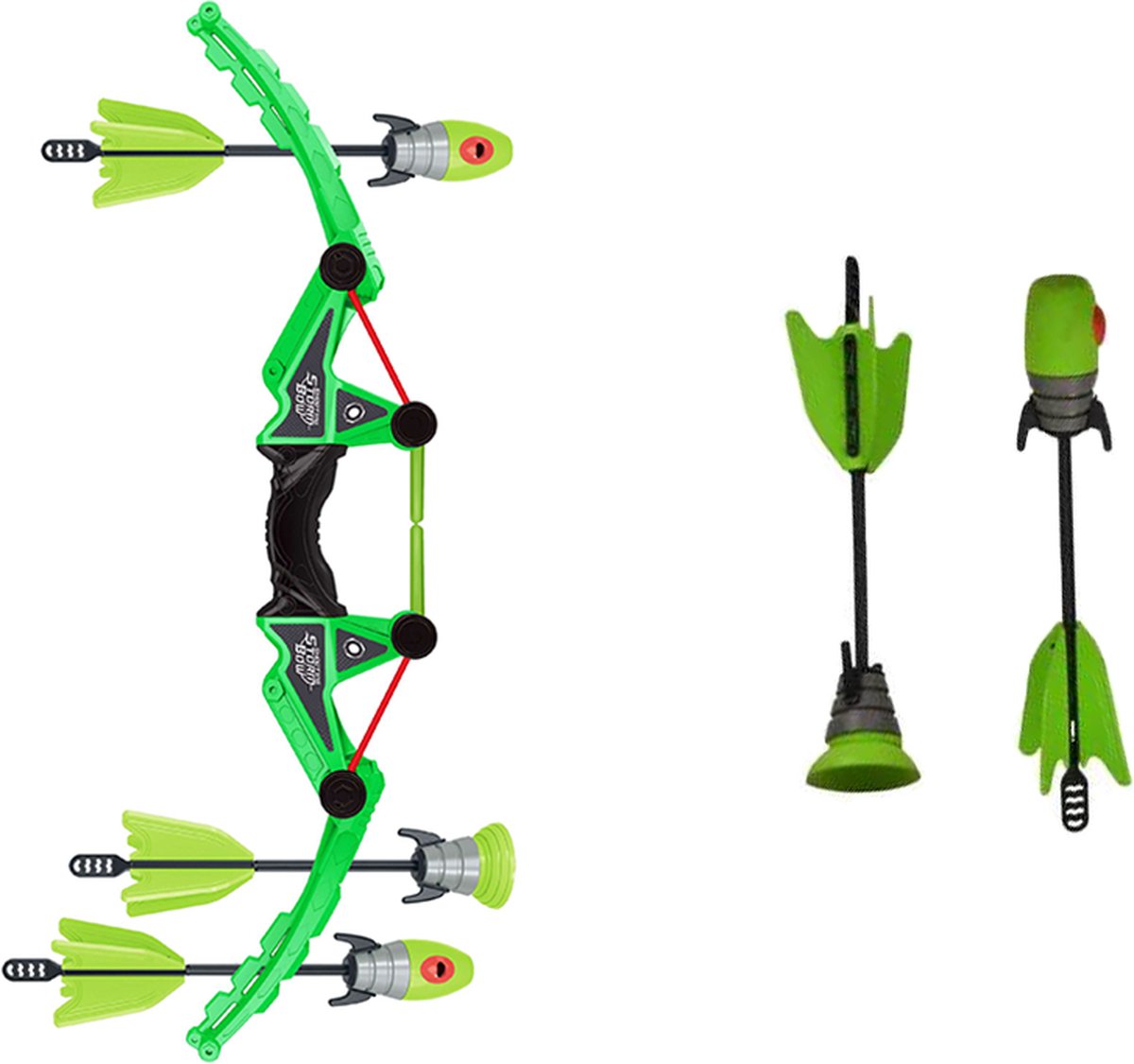 Storm Bow - Pijl en Boog set voor kinderen - Inclusief fluitende pijlen - Uniek dubbel elastiek design - Boogschieten - Pijl en Boog Kinderen